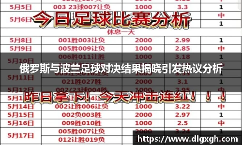 俄罗斯与波兰足球对决结果揭晓引发热议分析